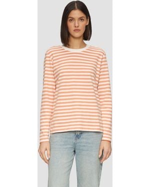 S.oliver Gestreiftes Langarmshirt aus Baumwolljersey - Mehrfarbig