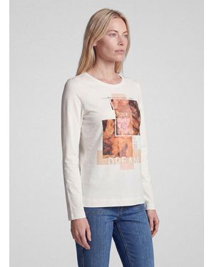 Rabe Print-Shirt T-Shirt - Weiß