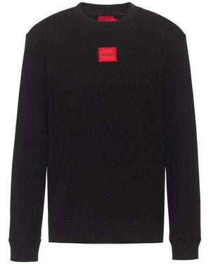 HUGO Sweatshirt Diragol (1-Tlg) - Schwarz
