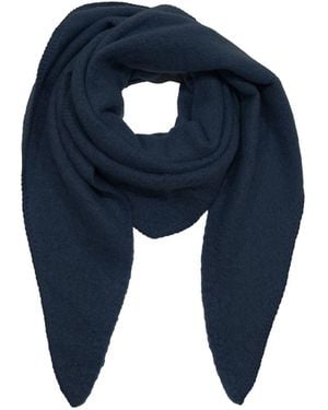 Fera Modeschal Bouclé Dreieckstuch cozy Material, 8148 in Dunkelblau