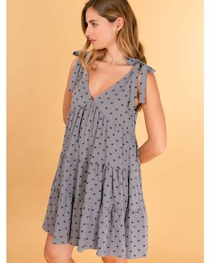 Annis Fashion & Accessoires Sommerkleid "PETIT COEUR" (1-tlg) NEU, sommerlich, Herzmuster - Blau