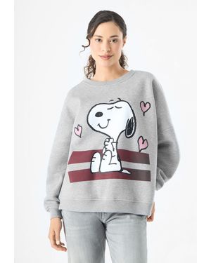 Codello Sweatshirt (1-tlg) Mit Snoopy-Motiv - Grau