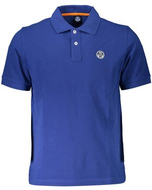 North Sails Poloshirt Blau mit Applikation und Logo