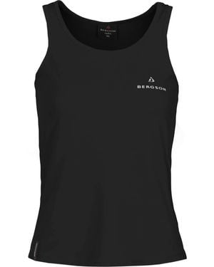 Bergson T-Shirt TIBBY Funktions-Top, Pique, pflegeleicht, schnelltrocknend, Normalgrö - Schwarz
