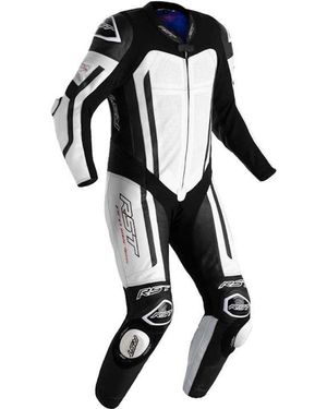 VRST Motorradkombi Pro Series Evo 1-Teiler Motorrad Lederkombi Airbag Einteilige protektoren herausnehmbares - Schwarz