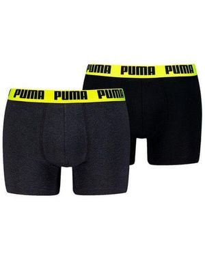 PUMA Boxershorts Everyday Basic Boxers 2P (Spar-Pack, 2-St. 2Er-Pack) - Schwarz