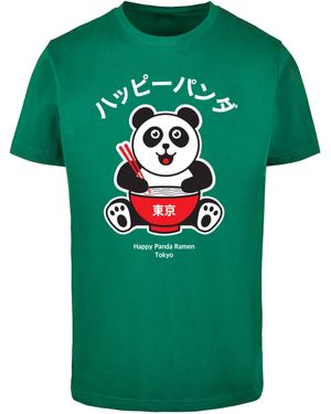 Merchcode TORC - Happy Panda T-Shirt (1-tlg) - Grün