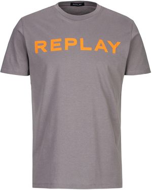 Replay T-Shirt BASIC JERSEY 30/1 - Grau
