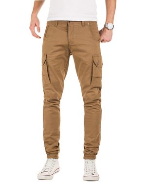 Yazubi Cargohose Z1206 Slim Fit Chinohose - Natur
