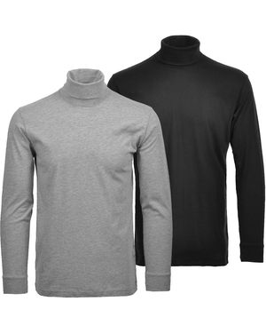 RAGMAN Longsleeve Basic aus feinstem Single-Jersey, hohe Formstbilität - Grau