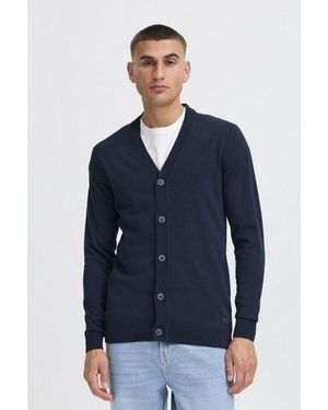 Solid Strickjacke Sdakalma Komfortabler Cardigan - Blau