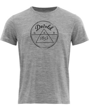 Devold Kurzarmshirt M 1853 Merino 150 Tee Kurzarm-Shirt - Grau