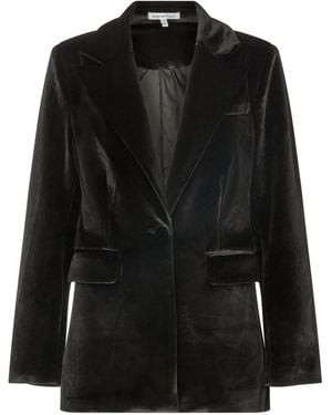 Lily and Lionel Jackenblazer Valerie Tailored Velvet Blazer - Schwarz