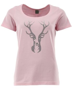 OS-Trachten Trachtenshirt Femira Tailliert - Pink