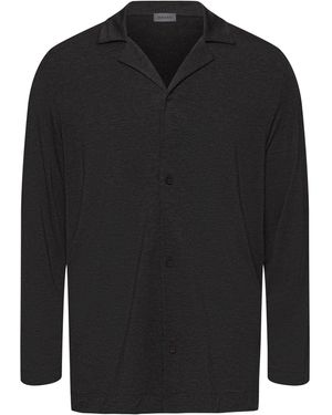 Hanro Longsleeve Casuals unterhemd shirt langarm - Schwarz