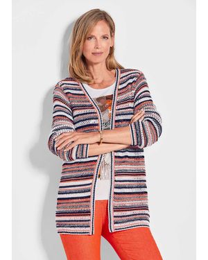 Goldner Kurzgröße: Strickjacke - Rot