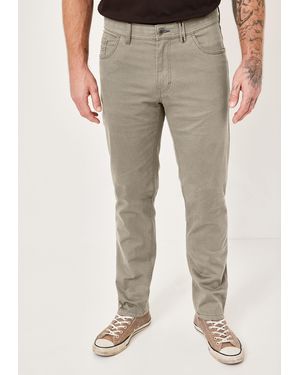 Redpoint MONTREAL Modern Fit Stoffhose mit elastischem Bund - Natur