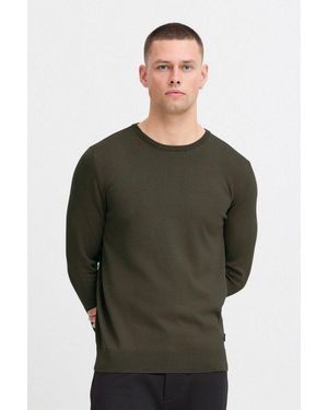 Blend Strickpullover Bhpullover Stilvoller Strickpullover - Grün