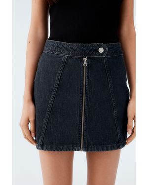 Next Minirock Mikro-Mini-Jeansrock aus 100 % Baumwolle (1-tlg) - Schwarz