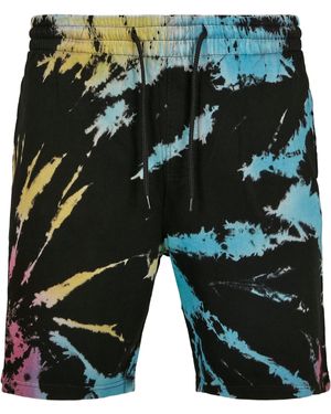 Urban Classics Stoffhose Tie Dye Sweat Shorts (1-tlg) - Weiß