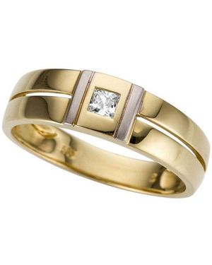 Firetti Goldring Schmuck Geschenk 333 Herrenring Goldring, Mit Zirkonia (Synth) - Mettallic
