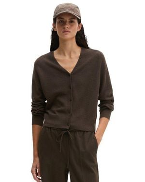 Marc O' Polo Cardigan Aus Softem Schurwolle-Mix - Schwarz