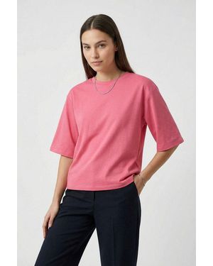 Soya Concept Rundhalsshirt Sc-Banu 231 Aus Viskosemischung Mit Modal, Polyester Und Elasthan, Pflegeleicht - Rot