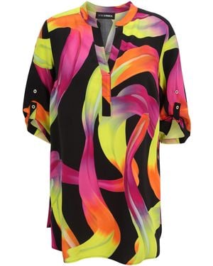 Doris Streich Kurzarmbluse Bluse - Pink