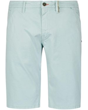 No Excess Bermudas Short Chino Garment Dyed Twill Stre - Blau