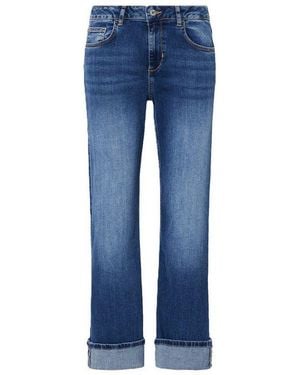 Liu Jo Stoffhose Straight Pants - Blau