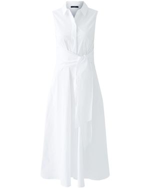 Ouí Maxikleid elastische Baumwolle - Weiß