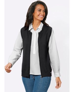 WITT Strickjacke Strickweste - Schwarz