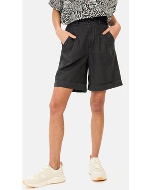 Camel Active Shorts aus Leinenmix - Grau