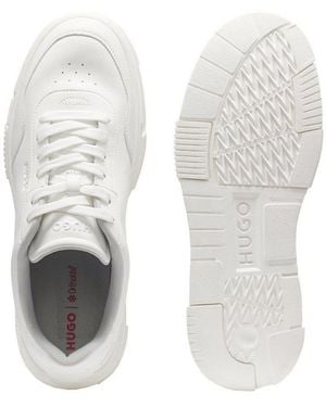 HUGO Yarrow Tenn Grpu Sneaker Mit Eingestanztem Markenschriftzug - Schwarz