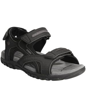Geox Strada 050Au Schwarz Herren Sandale