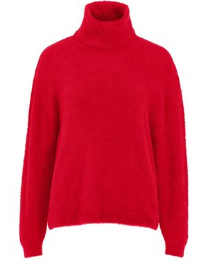 Vila Strickpullover - Rot