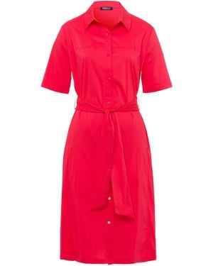 FRANK WALDER Kleid & Schal - Rot