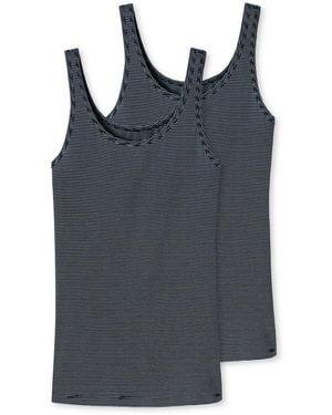 Schiesser Unterhemd Modal Essentials Single Jersey, Weich, Elastisch - Schwarz