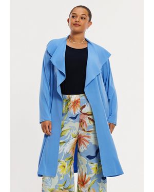 Yoek Cardigan Strickjacke Flare Fit - Blau