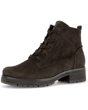 Gabor Schnürstiefelette Blockabsatz, Schnürboots - Braun