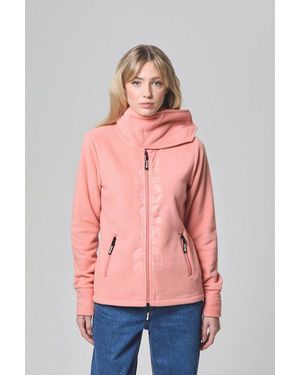 Bench Fleecejacke Finish Mit Logodruck - Pink