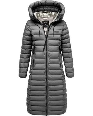 REPUBLIX Winterjacke Elora Damen Gefütterte Winter Jacke Mantel Parka Mit Großer Kapuze - Grau