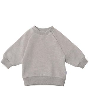 Liliput Sweatshirt grau melange mit elastischen Rippbündchen