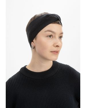 Mela Stirnband Style MEENA Geschlungene Front - Schwarz