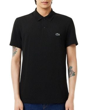 Lacoste Funktionsshirt Herren Regular Fit Poloshirt - Schwarz