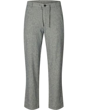 SELECTED Leinenhose SLH172-SLIMTAPE BRODY - Grau