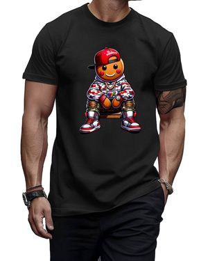 Banco Print-Shirt verschiedene Weihnachtsmotive Festtage Größen XS - Schwarz