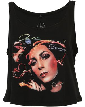 Merchcode Muskelshirt Ladies Cher Colour Tank Top (1-tlg) - Schwarz