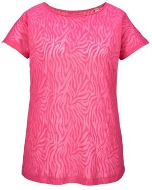 G.i.g.a. Dx T-Shirt Gs 29 Wmn Tshrt Halbtransparentes, Weiches T-Shirt Mit Burnout-Optik - Pink