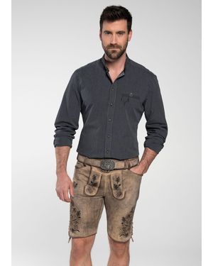 Spieth & Wensky Shorts Archibald (1-tlg) mit Schnürung auf den Beinen - Blau
